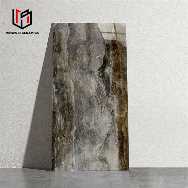 Wavy Vein Marble Glossy Porcelain Tiles